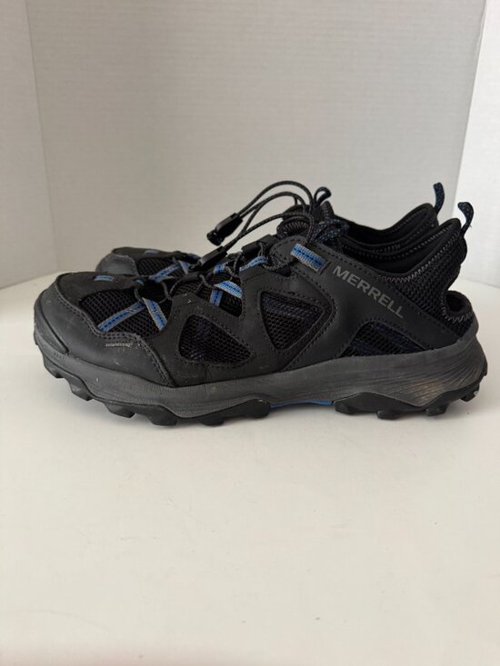 Merrell Speed Strike Leather Sieve Black Mesh Hiking Sandal Sneakers Mens 11 Ela